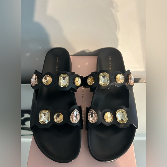 Sophia Webster Ritzy Black Jeweled sandals - Picture 7 of 15